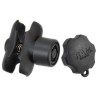 RAM® Double Socket Arm with RAM® Pin-Lock™ Security Knob RAM201BSU