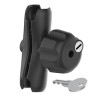 RAM® Double Socket Arm with Steel Key Lock Knob