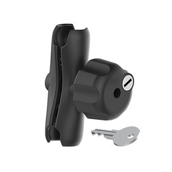 RAM® Double Socket Arm with Brass Key Lock Knob RAM201LU