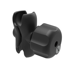 RAM® Double Socket Arm with Brass Key Lock Knob RAM201UBL