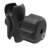 RAM® Double Socket Arm with Brass Key Lock Knob RAM201UBL