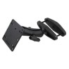 RAM® 5" Square Post Clamp Mount with 100x100mm VESA Plate