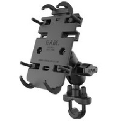 RAM® Quick-Grip™ Phone Mount with Handlebar U-Bolt Base RAMB149ZAPD3U