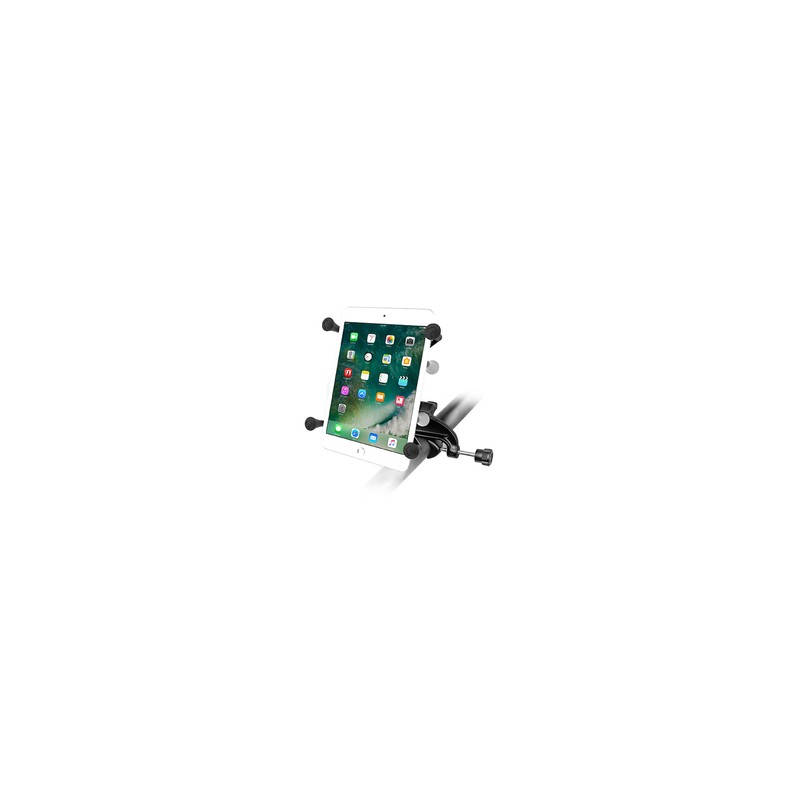 RAM® X-Grip® Mount with Yoke Clamp Base for 7"-8" Tablets