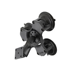 RAM® Twist-Lock™ Triple Suction Cup Mount with Rectangle AMPS Plate