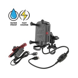 RAM® Tough-Charge™ 15W Waterproof Wireless Charging Motorcycle Mount