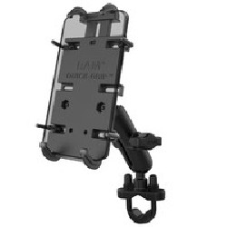 RAM® Quick-Grip™ XL Phone Mount with Handlebar U-Bolt Base RAMB149ZPD4U