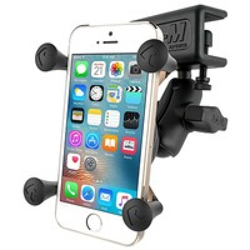 RAM® X-Grip® Phone Mount with Glare Shield Clamp Base