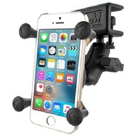 RAM® X-Grip® Phone Mount with Glare Shield Clamp Base