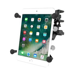 RAM® X-Grip® Mount with Glare Shield Clamp Base for 7"-8" Tablets
