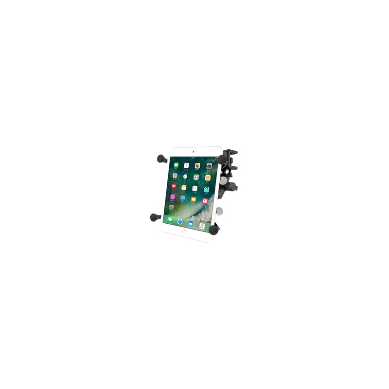RAM® X-Grip® Mount with Glare Shield Clamp Base for 7"-8" Tablets