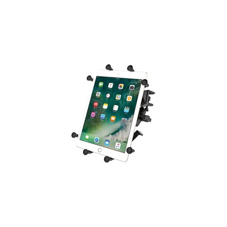 RAM® X-Grip® Mount with Glare Shield Clamp Base for 9"-10" Tablets