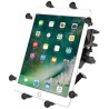 RAM® X-Grip® Mount with Glare Shield Clamp Base for 9"-10" Tablets