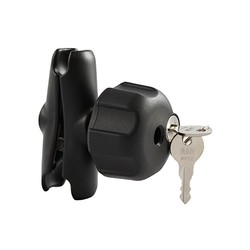 RAM® Double Socket Arm with Key Lock Knob