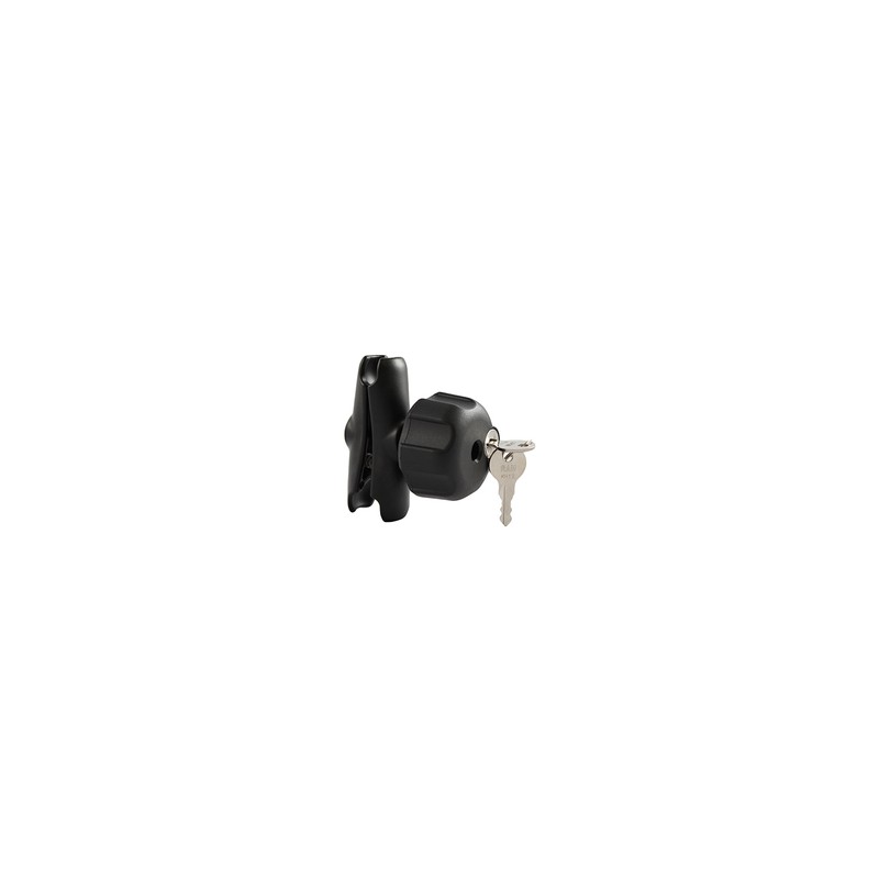 RAM® Double Socket Arm with Key Lock Knob