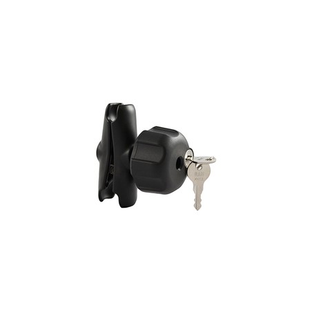 RAM® Double Socket Arm with Key Lock Knob