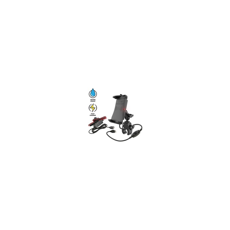 RAM® Quick-Grip™ 15W Waterproof Wireless Charging Mount with Tough-Claw™