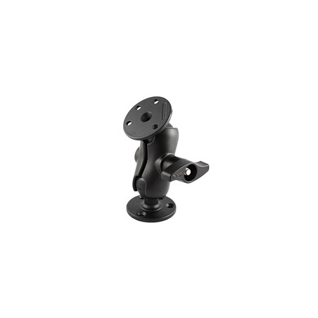 RAM® Universal Double Ball Mount with Two Large Round Plates RAMD101UC