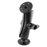 RAM® Universal Double Ball Mount with Two Large Round Plates RAMD101U