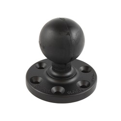 RAM® Large Round Plate with 6-Hole Pattern and Ball