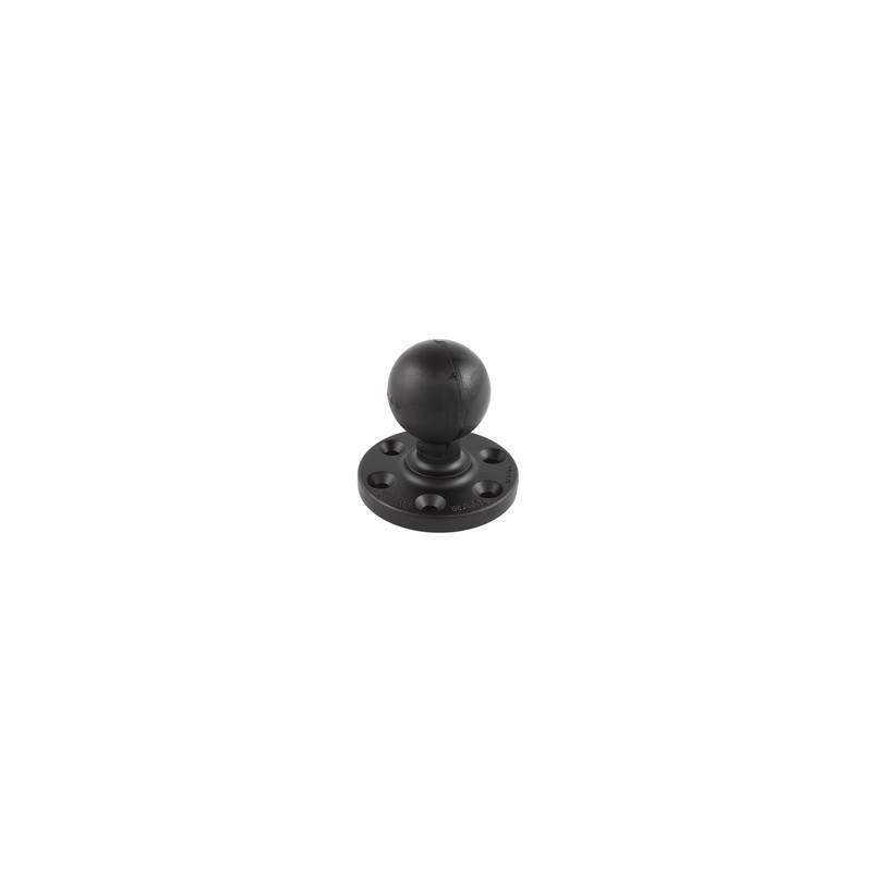 RAM® Large Round Plate with 6-Hole Pattern and Ball