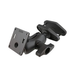 RAM® 4" Square Post Clamp Mount with 75x75mm VESA Plate