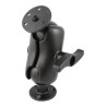 RAM® Universal Double Ball Mount with Two Large Round Plates RAME101UD