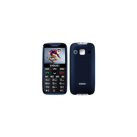 EVOLVEO EasyPhone XR, mobilní telefon pro seniory s nabíjecím stojánkem, modrá