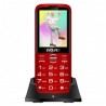 EVOLVEO EasyPhone XO, mobilní telefon pro seniory s nabíjecím stojánkem, červená