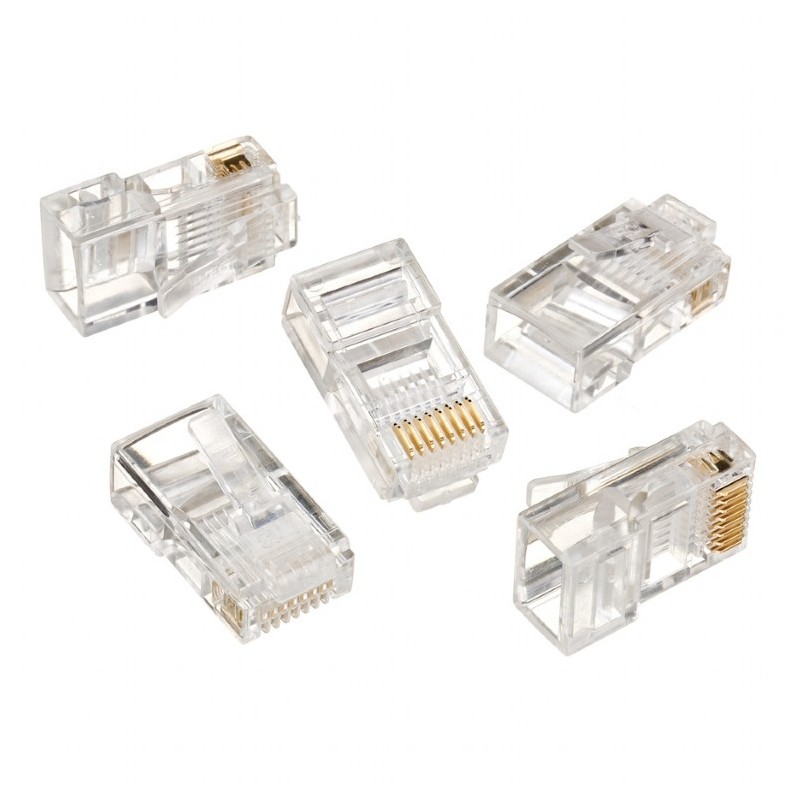 GEMBIRD Modular plug 8P8C for CAT5, UTP, 100 pcs