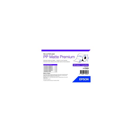 EPSON POKLADNÍ SYSTÉMY PP Matte Label Prem Die-Cut/Roll 105X210MM 259 Labels