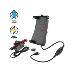 RAM® Quick-Grip™ 15W Waterproof Wireless Charging Holder with Charger