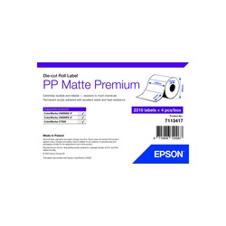 PP MATTE LABEL PREM DIE-CUT/ROLL 102X51MM 2310 LABELS