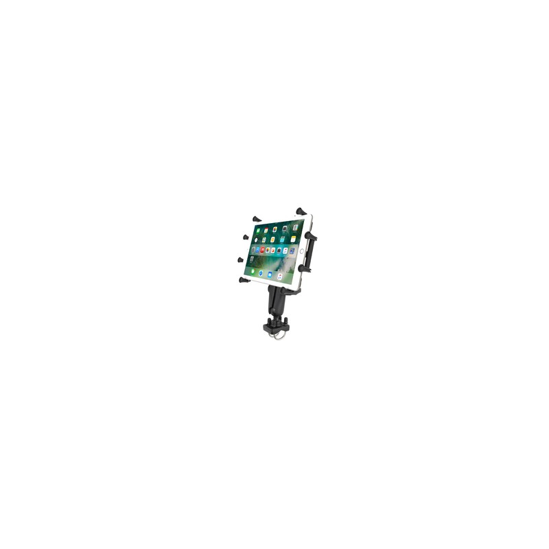 RAM® X-Grip® Mount with Double U-Bolt Base for 9"-10" Tablets