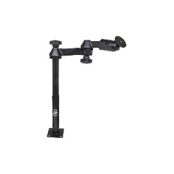 RAM® Tele-Pole™ with 12" & 9" Poles, Double Swing Arms & Round Plate