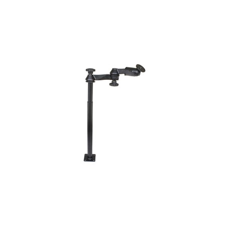 RAM® Tele-Pole™ with 12" & 18" Poles, Double Swing Arms & Round Plate