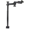 RAM® Tele-Pole™ with 12" & 18" Poles, Double Swing Arms & Round Plate