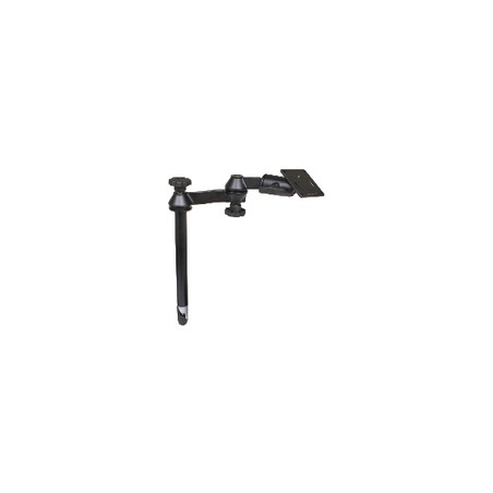 RAM® 12" Upper Pole with Double Swing Arms & 75x75mm VESA Plate