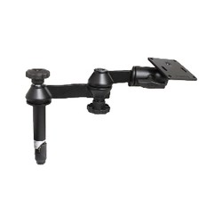 RAM® 4" Upper Pole with Double Swing Arms & 75x75mm VESA Plate