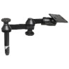 RAM® 4" Upper Pole with Double Swing Arms & 75x75mm VESA Plate