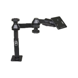 RAM® Tele-Pole™ with 4" & 7" Poles, Swing Arms & 75x75mm VESA Plate
