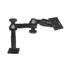 RAM® Tele-Pole™ with 4" & 5" Poles, Swing Arms & 75x75mm VESA Plate
