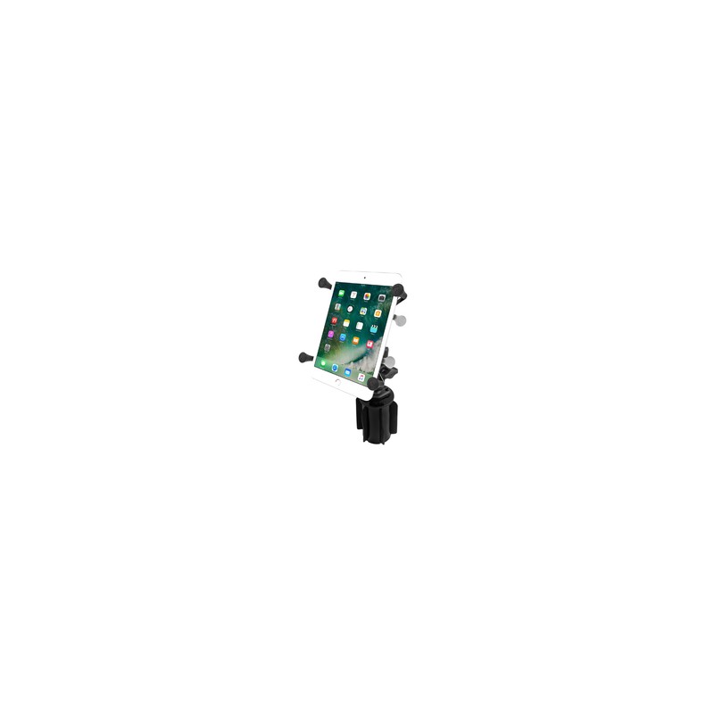 RAM® X-Grip® with RAM-A-CAN™ II Cup Holder Mount for 7"-8" Tablets