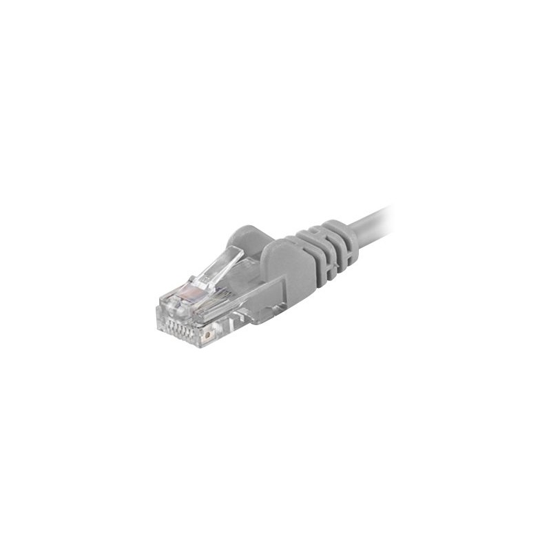 PremiumCord Patch kabel UTP RJ45-RJ45 CAT6 0.5m šedá