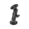 RAM® Universal Composite Double Ball Mount with Two Round Plates