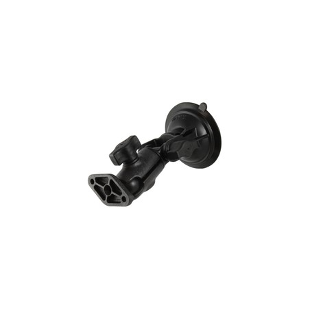 RAM® Twist-Lock™ Composite Suction Cup Ratchet Mount with Diamond Plate