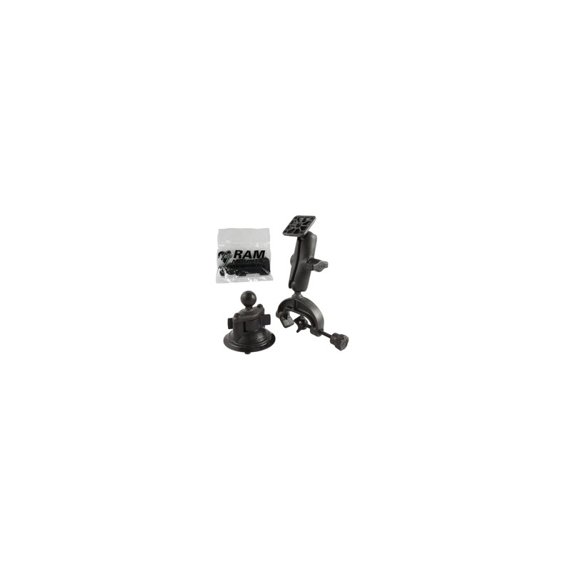 RAM® Twist-Lock™ Suction Cup and Composite Yoke Clamp Mount