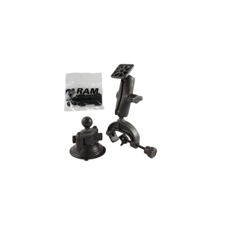 RAM® Twist-Lock™ Suction Cup and Composite Yoke Clamp Mount