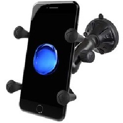 RAM® X-Grip® Phone Mount with RAM® Twist-Lock™ Low Profile Suction Base RAPB1662UN7U