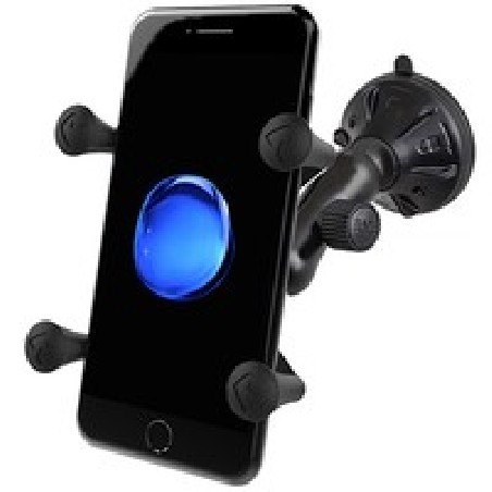 RAM® X-Grip® Phone Mount with RAM® Twist-Lock™ Low Profile Suction Base RAPB1662UN7U
